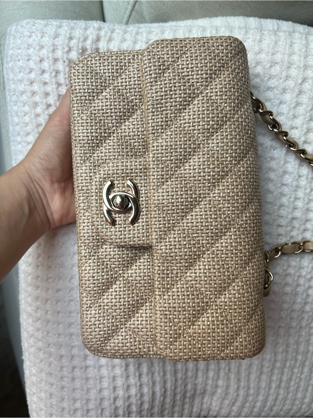 Chanel Raffia Mini Rectangular 26C - Picture 5 of 12